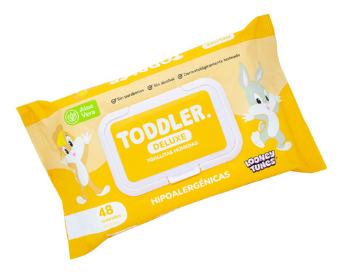 Toddler Deluxe Kit X3 Toallitas Húmedas Bebé Aloe Vera 48u