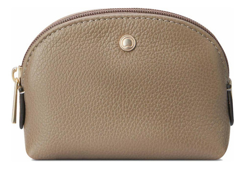 Monedero De Cuero Para Viaje Delsey Francoeur Color Beige