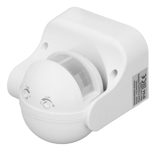 Sensor Detector De Movimiento Blanco Y Blanco, Impermeable,