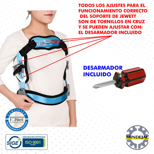 Corset Jewett Ortopedico Columna Espalda Hiperextensión