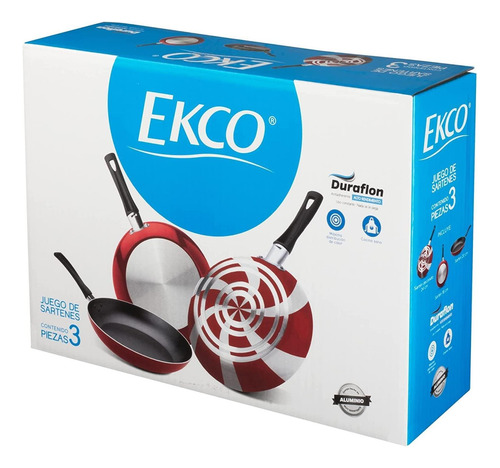 Juego Sartenes Ekco 3 Pzs 71,79,94: Para Toda Cocina