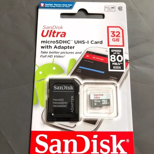 Cartão de Memória Micro sd SanDisk SDSDQM-032G-B35A 32GB com