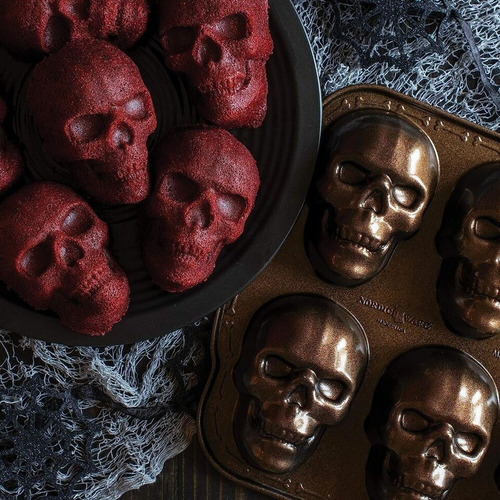 Molde De Metal Para Pastel De Calavera De Halloween Durable