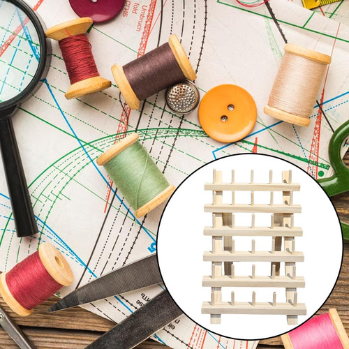 Soporte De Almacenamiento Organizador De Costura 30 Carrete