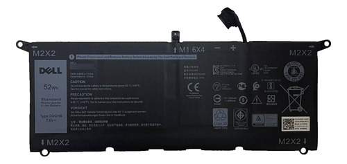 Bateria Original Dell Xps 13 9370 9380 Dxgh8 G8vcf 0h754v Negro