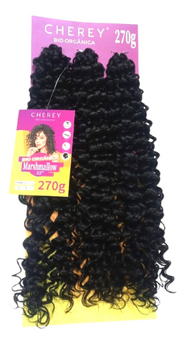 Cabelo Bio Orgânico Marshmallow Cherey 55cm 270g Cor 1 Preto