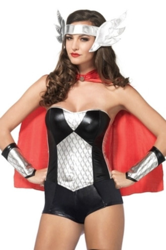 Disfraz De Thor Sexy Para Mujer Talla: S Halloween