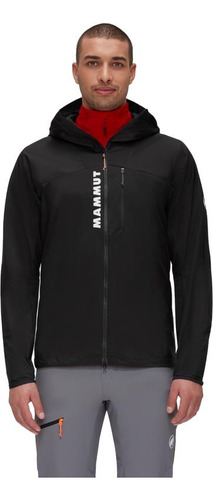 Imagen 1 de 6 de Chaqueta Hombre Mammut Aenergy Wb Hooded Negro
