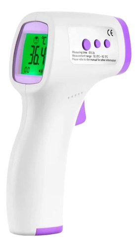 Termómetro Digital Infrarrojo Temperatura Sin Contacto Blanco