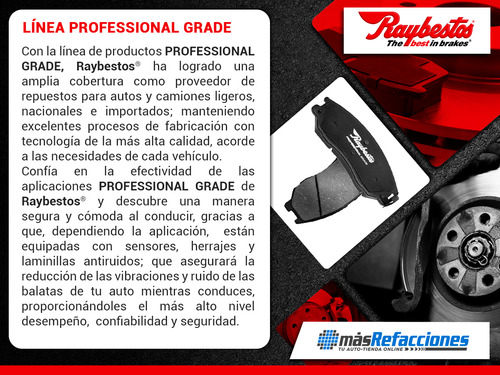 Balatas Cerámicas Traseras Pg Maxima 91 Al 92 Raybestos