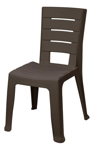 Cadeira Plástica Sem Braços Baru Marrom Rimax