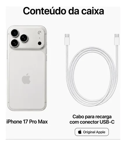 Apple Iphone 17 Pro Max 256gb Garantia Preço Exclusivo + Nf (Novo