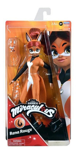 Imagen 2 de 4 de Muñeca Ladybug Miraculous Rena Rouge Fashion Doll Articulada