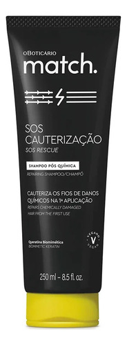 Shampoo Pós Quimica 250 Ml Sos Cauterização - Match
