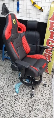 Silla Gamer Estilo Ferrari Oficina Trabajo Video Juegos Play