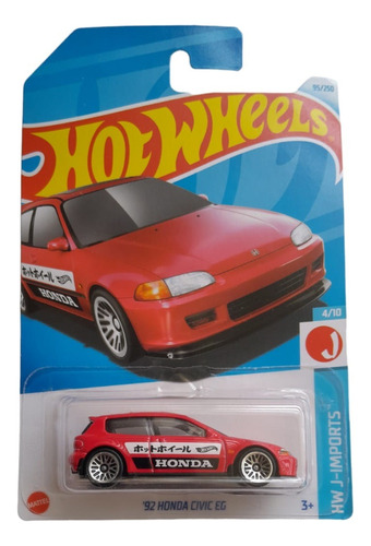 Hot Wheels Honda Civic Eg 1992 #95 Un Buen Deportivo!