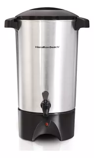 Cafetera Hamilton Beach gran capacidad 45 Tazas Color Aluminio acero inoxidable