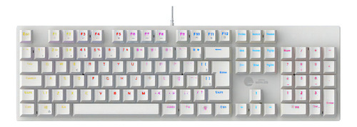 Teclado Mecânico Gamer Ninja Leap Switch Blue Rainbow Abnt2 Idioma Português Brasil