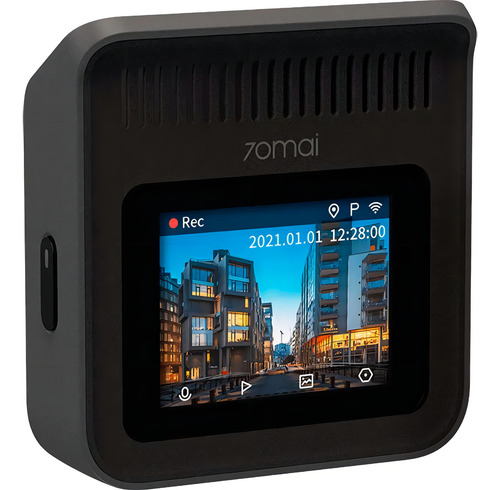 Câmera Veicular 70mai Dash Cam A400 Quad Hd + Rc09 Cinza
