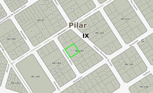 Imagen 12 de 16 de Lote - Quinta De 990m2 Con Casa En Venta - Pilar