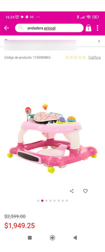 Andadera Prinsel Multiactivity 3 En 1 (Usado)
