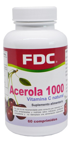 Acerola 1000 Mg X 60 Comprimidos