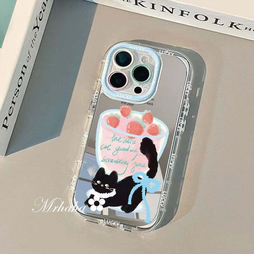Funda De Teléfono Con Espejo Para Xiaomi Puppy Cat 2024 New