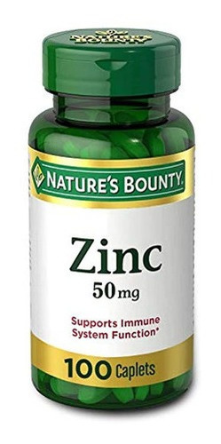 Nature's Bounty Zinc 50 Mg Cápsulas 100 Ea