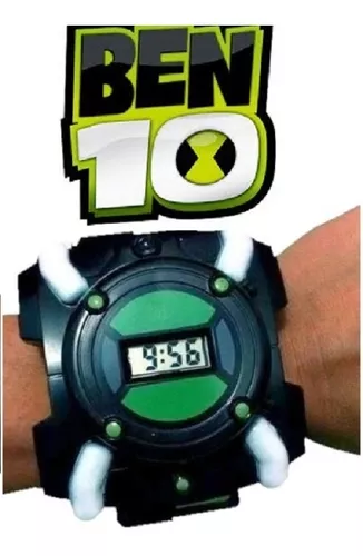 Relógio Ben10 Com 4 Aliens Emborrachados Relógio Omnitrix Com Luz