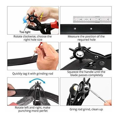 Herramienta Perforadora Cuero 240 Remache Kit Punzador Laton