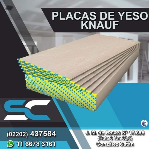 Placa De Yeso Knauf 12,5 Mm Servicersa