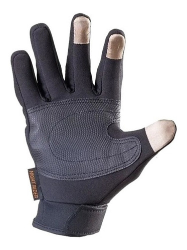 Imagen 3 de 4 de Guantes Moto Hawk Night Rider Tactil City Negro Devotobikes