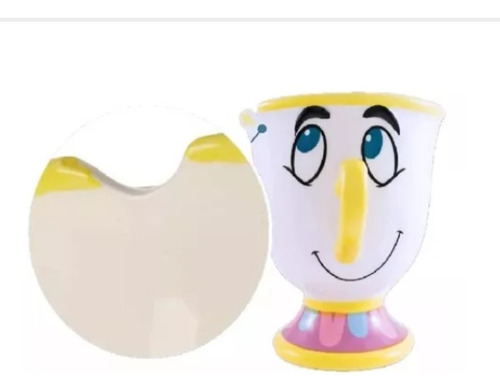 Taza 3d Chip La Bella Y Bestia 567ml Cerámica Disney