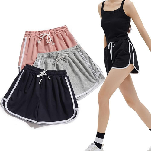 Paquete De 3 Pantalones Cortos De Correr Para Mujer