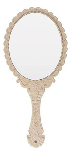 Espelho Portátil Abs+material De Vidro Handle Small Mirror