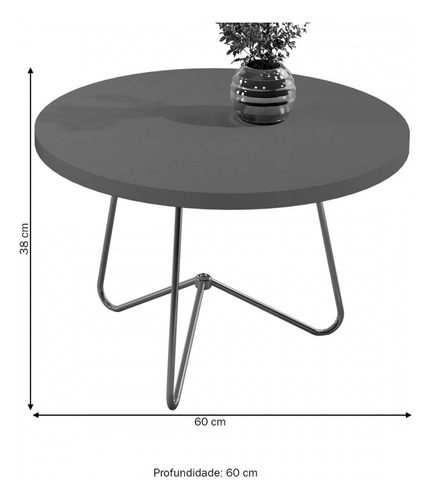 Mesa De Centro Perola/dourado 8006 - Jb Bechara