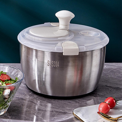Cesta Giratoria Para Ensaladas De 5 L, Lavadora Giratoria