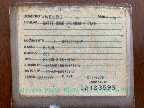 Bmw 320 Modelo 1981