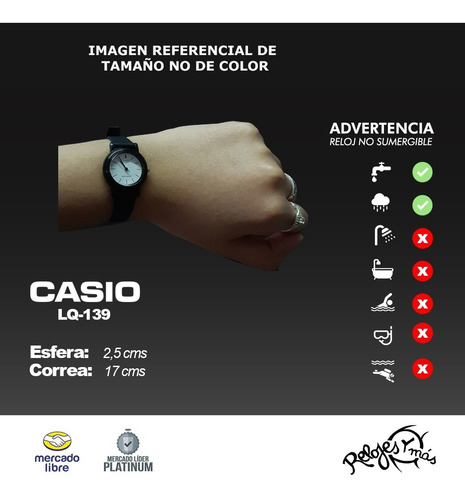 Imagen 2 de 8 de Reloj Casio Dama Lq-139 Colores Surtidos/relojesymas