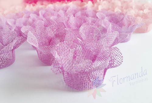 400 Forminhas Doces Finos Flor Em Tela Casamento Aniversário