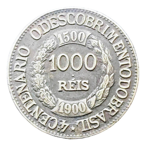 Moeda (cópia) De 1000 Réis De 1900-série 4ºcent - Cod.790