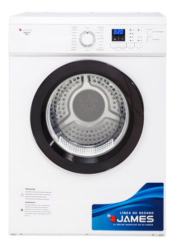 Imagen 1 de 4 de Secarropas James 7 Kg Display Antiarrugas Regulable