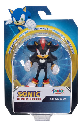 Boneco Articulado Shadow De 6cm - Sonic