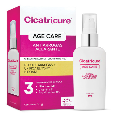Cicatricure Age Care Crema Antiarrugas Aclarante 50g