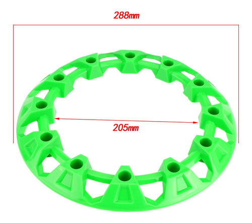 Generic Cubierta Protectora De Cubo De Verde 10 Pulgadas