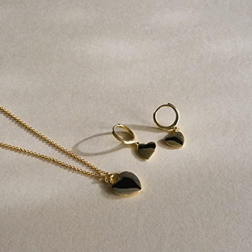 Collar Con Colgante De Corazón Inflado En Oro Vermeil De 18