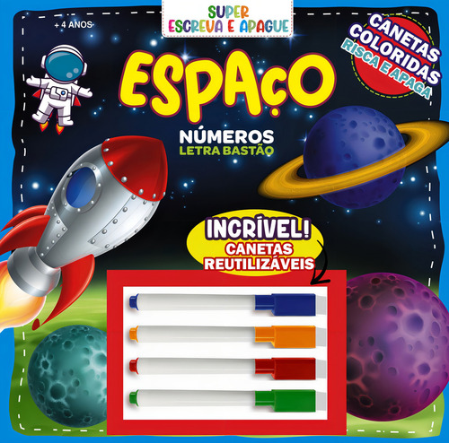 Super Escreva E Apague - Espaço, De On Line Editora. Editorial Editora On-line, Capa Mole Em Português
