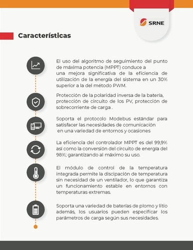 Imagen 3 de 4 de Controlador De Carga Regulador Solar 50a Mppt Lcd 50 A
