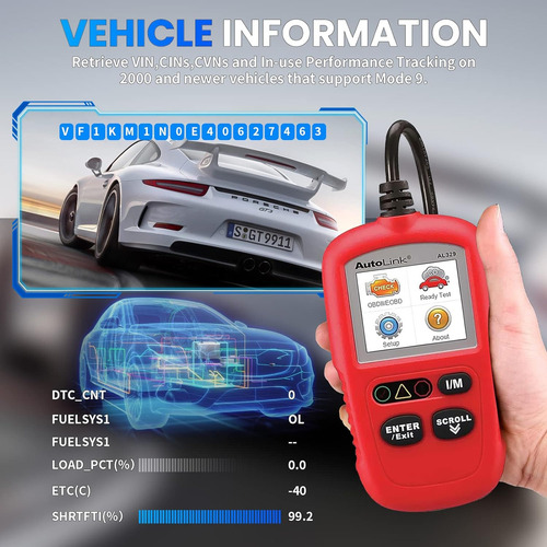 Autel Escender Obd2 Autolink Al329, Versión Actualizada De A