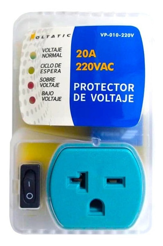 Protector De Voltaje 220v 20amp Tipo Enchufe